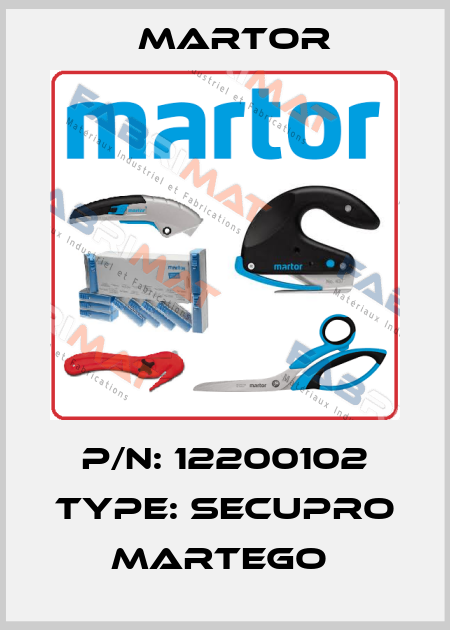 P/N: 12200102 Type: SECUPRO MARTEGO  Martor