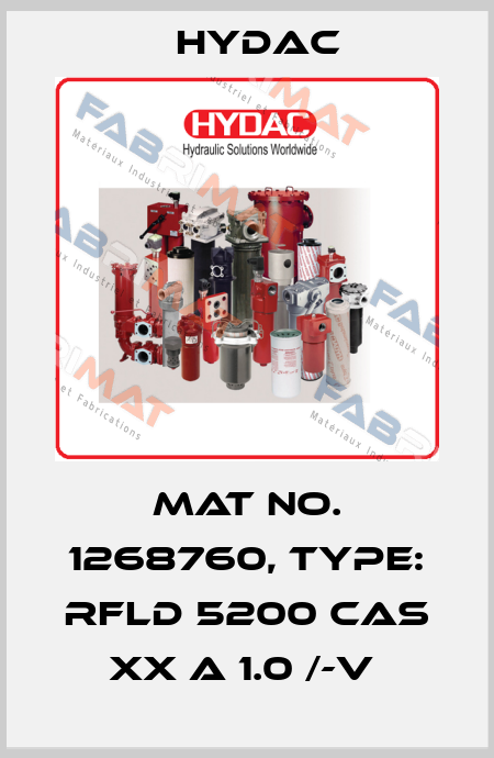Mat No. 1268760, Type: RFLD 5200 CAS XX A 1.0 /-V  Hydac