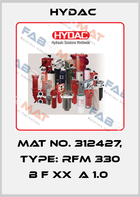 Mat No. 312427, Type: RFM 330 B F XX  A 1.0  Hydac