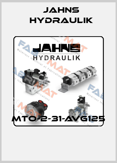 MTO-2-31-AVG125  Jahns hydraulik
