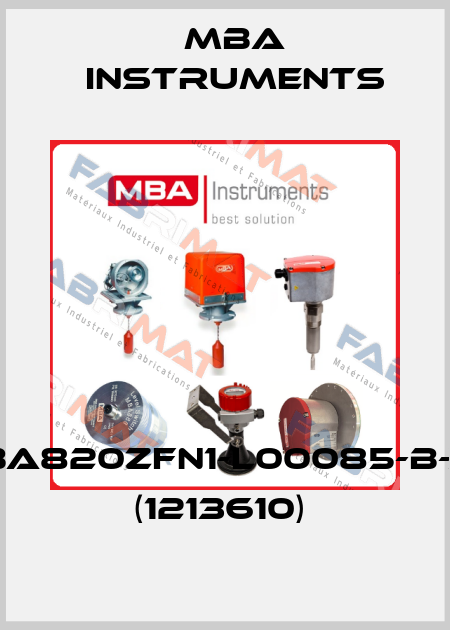 MBA820ZFN1-L00085-B-XX (1213610)  MBA Instruments