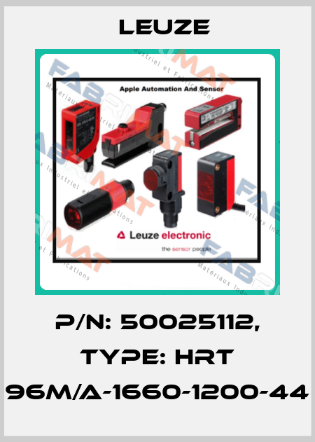 p/n: 50025112, Type: HRT 96M/A-1660-1200-44 Leuze