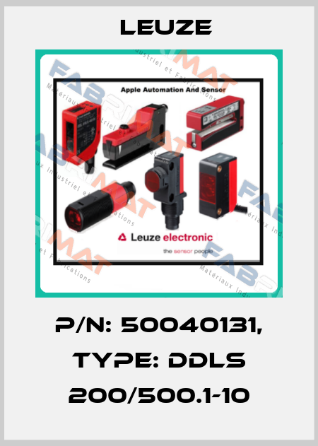 p/n: 50040131, Type: DDLS 200/500.1-10 Leuze