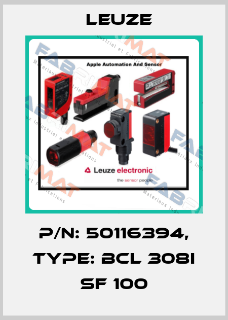 p/n: 50116394, Type: BCL 308i SF 100 Leuze