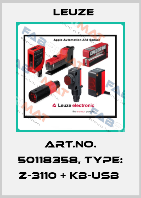 Art.No. 50118358, Type: Z-3110 + KB-USB  Leuze