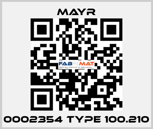 0002354 TYPE 100.210 Mayr