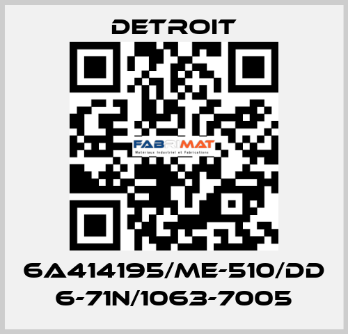 6A414195/ME-510/DD 6-71N/1063-7005 Detroit