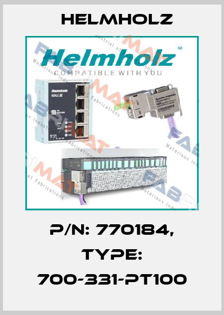 P/N: 770184, Type: 700-331-PT100 Helmholz