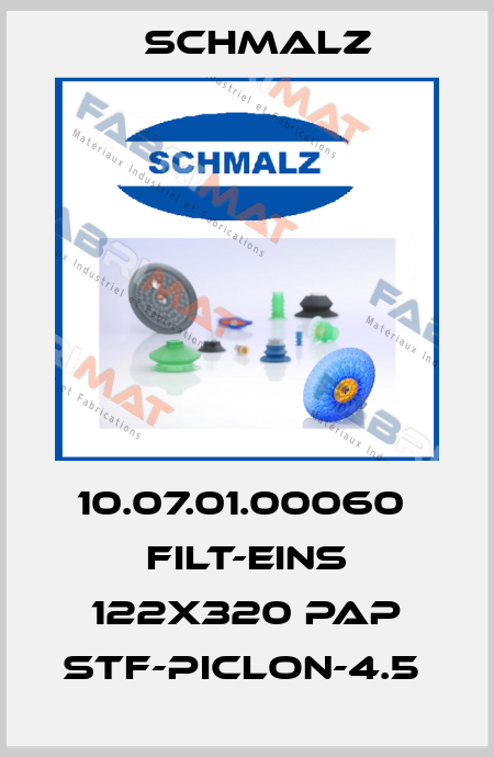 10.07.01.00060  FILT-EINS 122x320 PAP STF-Piclon-4.5  Schmalz