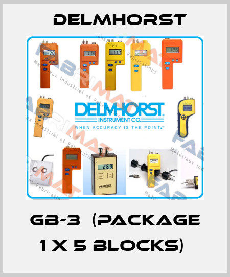 GB-3  (package 1 x 5 blocks)  Delmhorst