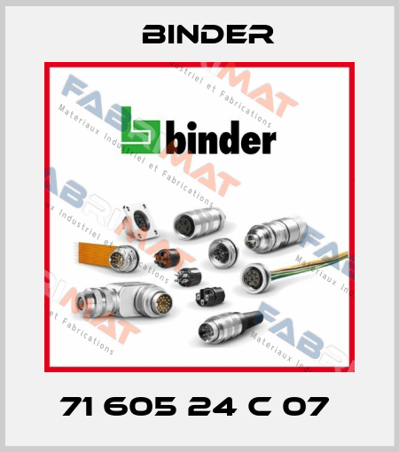 71 605 24 C 07  Binder