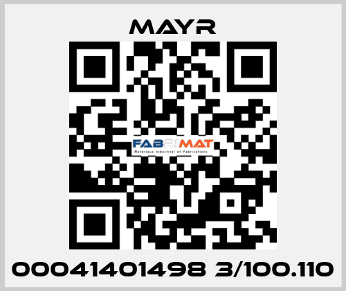 00041401498 3/100.110  Mayr