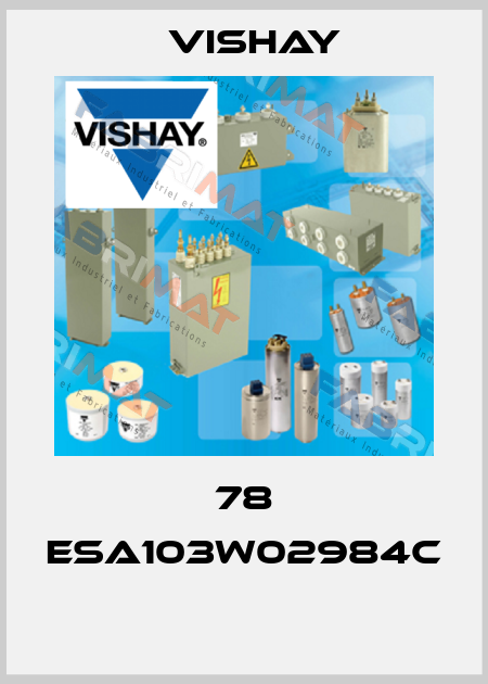 78 ESA103W02984C  Vishay