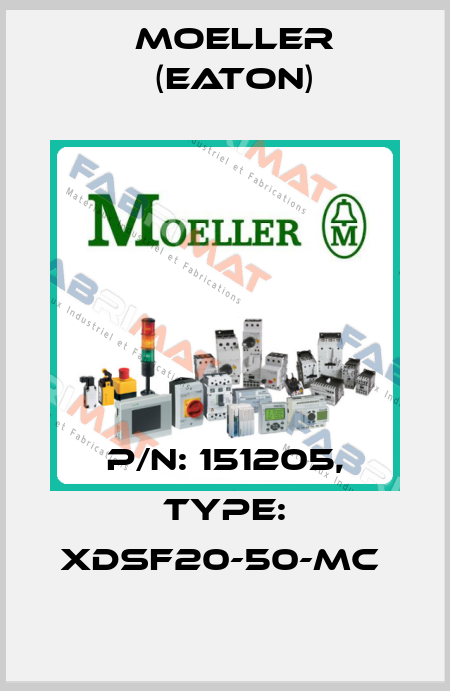 P/N: 151205, Type: XDSF20-50-MC  Moeller (Eaton)
