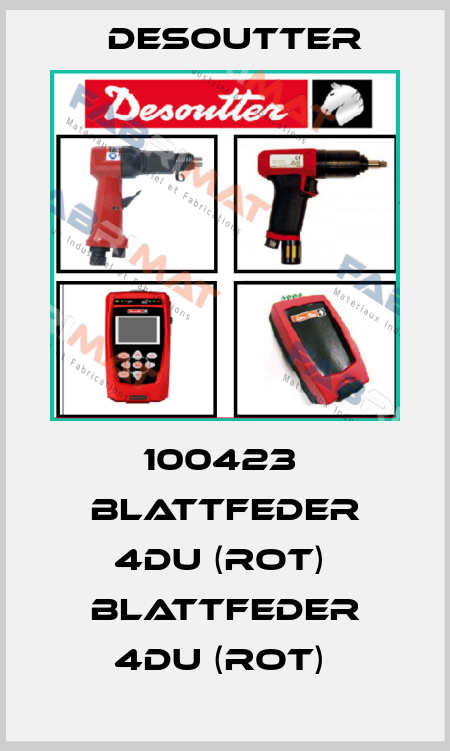 100423  BLATTFEDER 4DU (ROT)  BLATTFEDER 4DU (ROT)  Desoutter