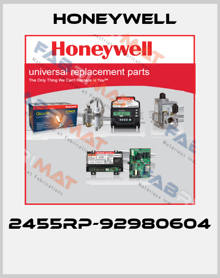 2455RP-92980604  Honeywell
