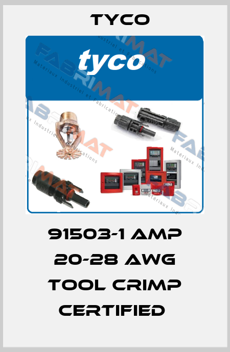 91503-1 AMP 20-28 AWG TOOL CRIMP CERTIFIED  TYCO