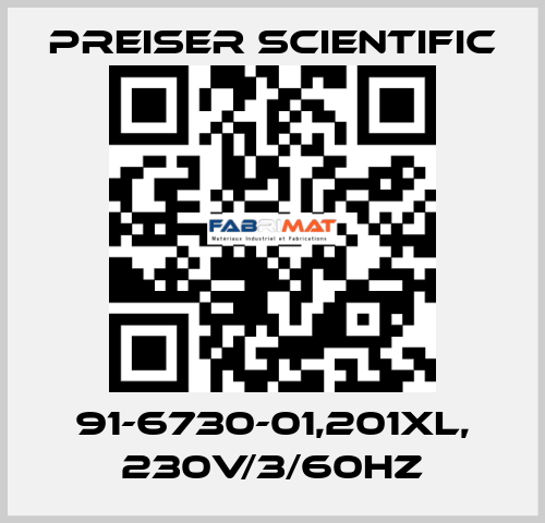 91-6730-01,201XL, 230V/3/60HZ Preiser Scientific