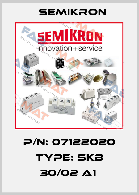 P/N: 07122020 Type: SKB 30/02 A1  Semikron