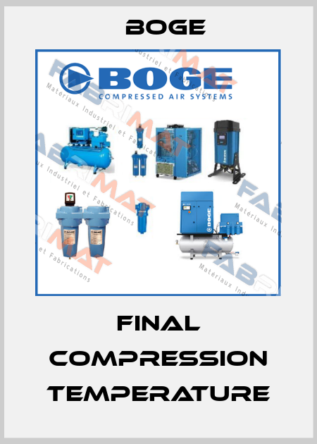 Final Compression Temperature Boge