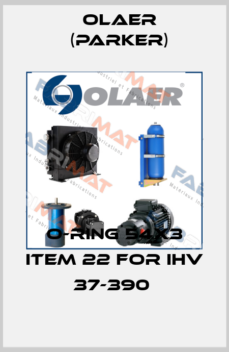 O-RING 54X3 ITEM 22 for IHV 37-390  Olaer (Parker)