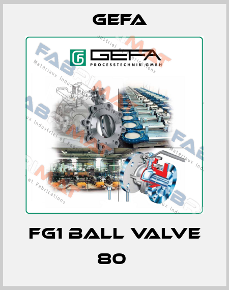 FG1 Ball Valve 80  Gefa
