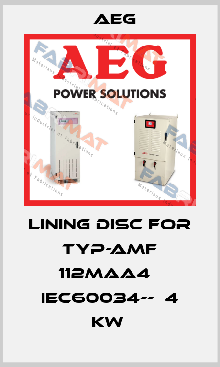 Lining disc for TYP-AMF 112MAA4   IEC60034--  4 kw  AEG