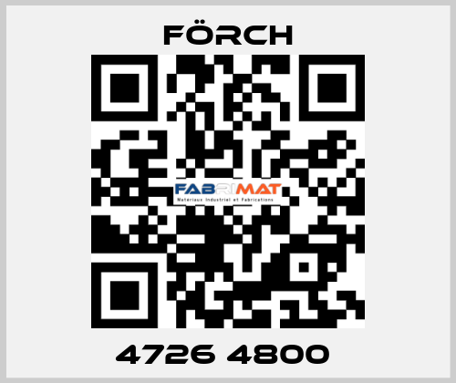 4726 4800  Förch