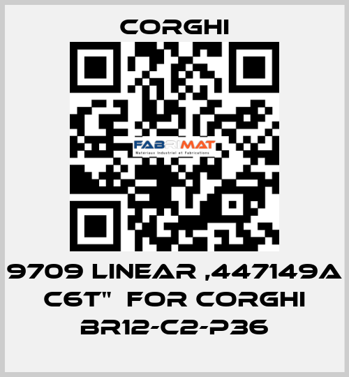 9709 LINEAR ,447149A C6T"  FOR CORGHI BR12-C2-P36 Corghi