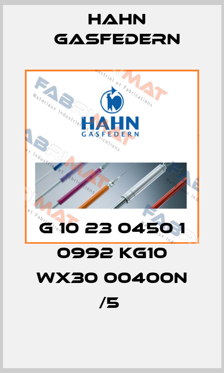 G 10 23 0450 1 0992 KG10 WX30 00400N /5  Hahn Gasfedern