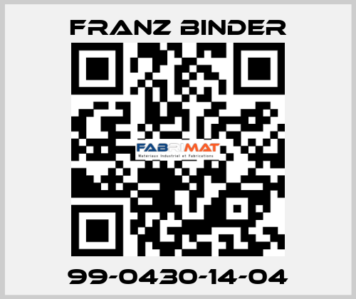 99-0430-14-04 FRANZ BINDER