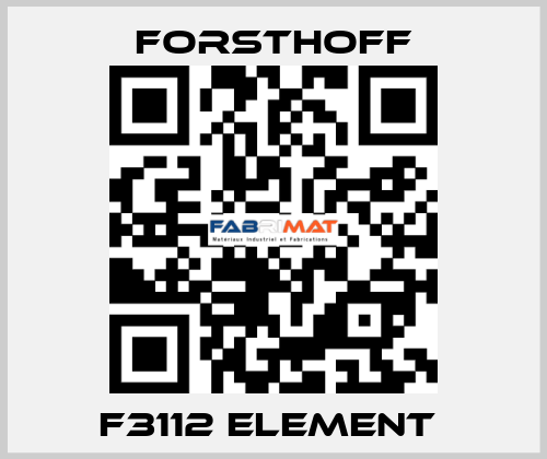 F3112 Element  Forsthoff