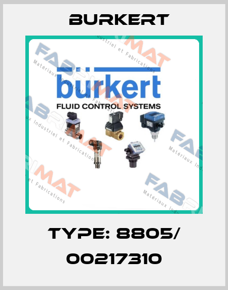 Type: 8805/ 00217310 Burkert