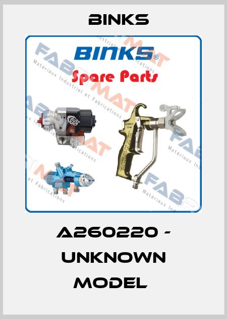 A260220 - UNKNOWN MODEL  Binks
