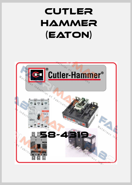 58-4319  Cutler Hammer (Eaton)