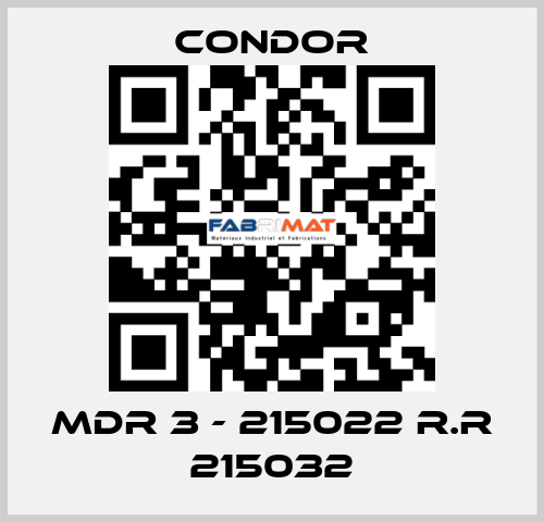 MDR 3 - 215022 R.R 215032 Condor
