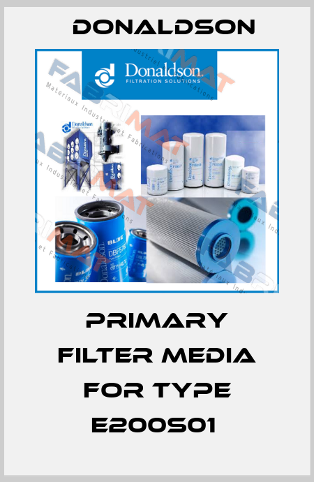 Primary Filter Media for type E200S01  Donaldson