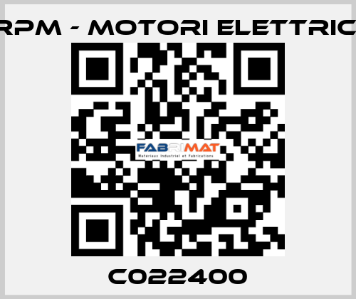 C022400 RPM - Motori elettrici