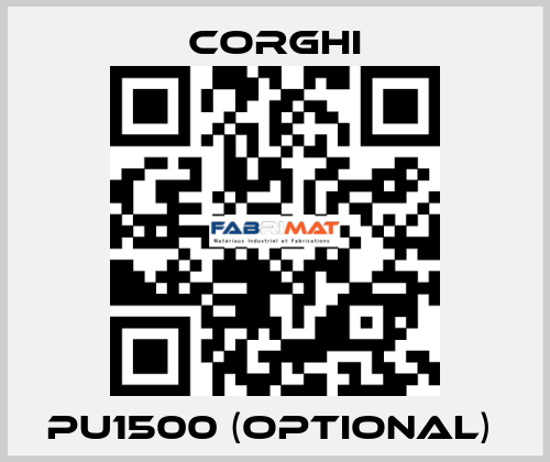 PU1500 (optional)  Corghi