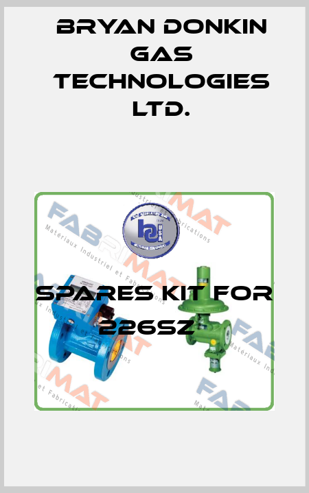 Spares Kit for 226SZ   Bryan Donkin Gas Technologies Ltd.