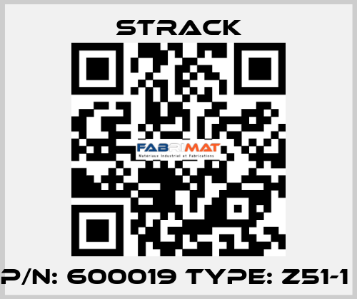 P/N: 600019 Type: Z51-1  Strack