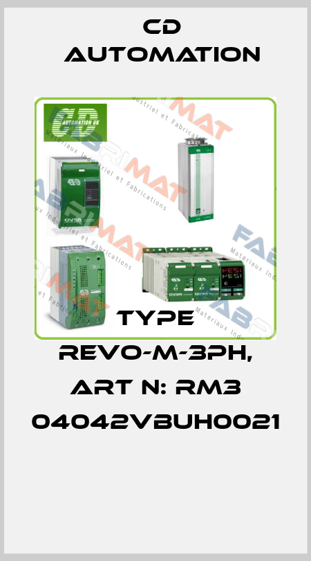 Type Revo-M-3PH, Art N: RM3 04042VBUH0021  CD AUTOMATION