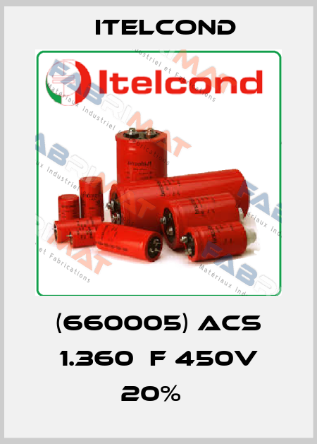 (660005) ACS 1.360μF 450V 20%   Itelcond