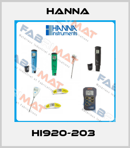 HI920-203  Hanna