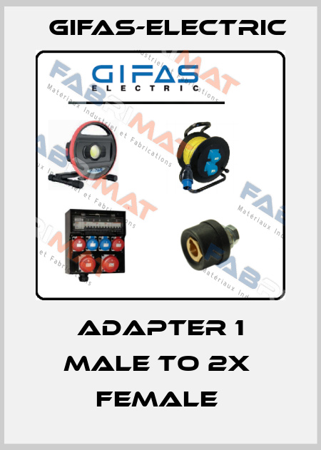 ADAPTER 1 MALE TO 2X  FEMALE  Gifas-Electric