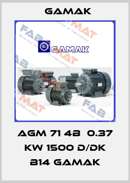 AGM 71 4B  0.37 KW 1500 D/DK B14 GAMAK Gamak