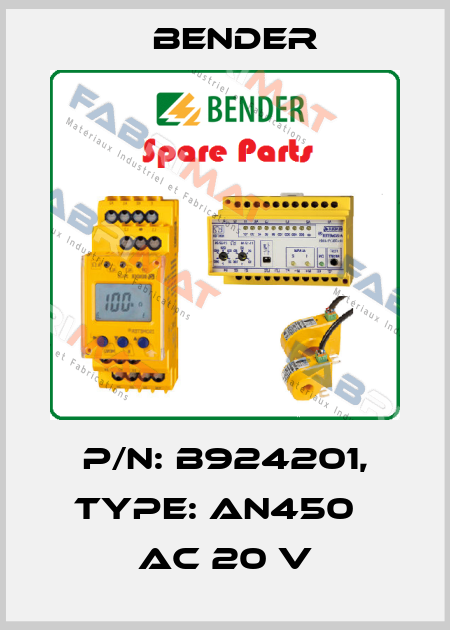 p/n: B924201, Type: AN450   AC 20 V Bender