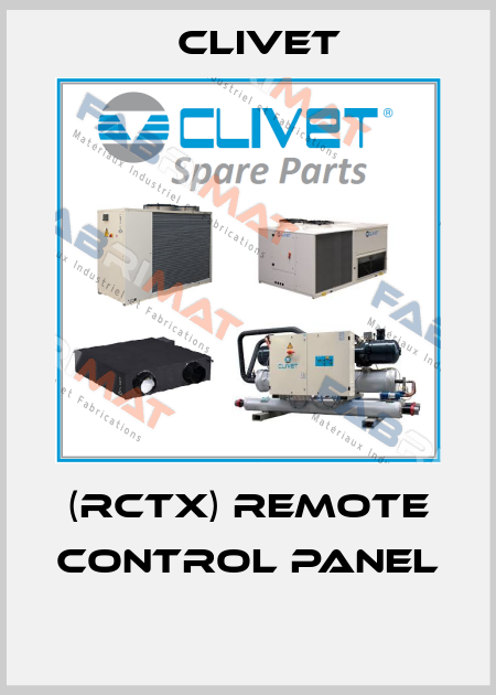 (RCTX) Remote control panel   Clivet