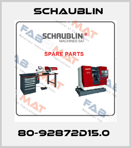 80-92872D15.0  Schaublin