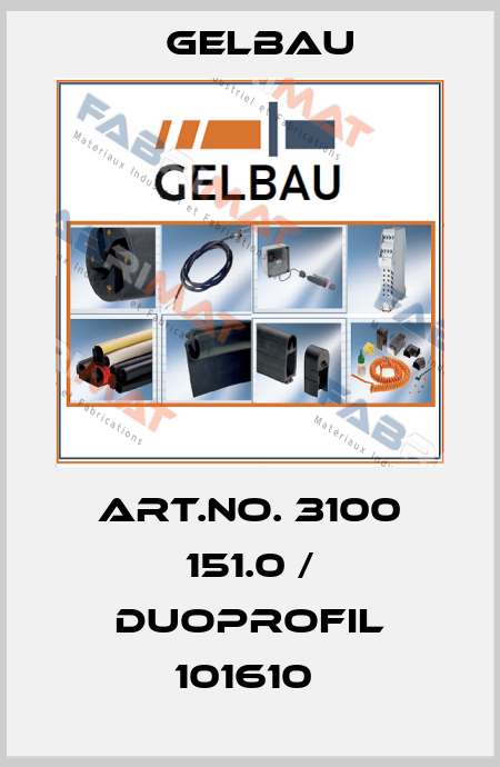 Art.No. 3100 151.0 / DUOPROFIL 101610  Gelbau